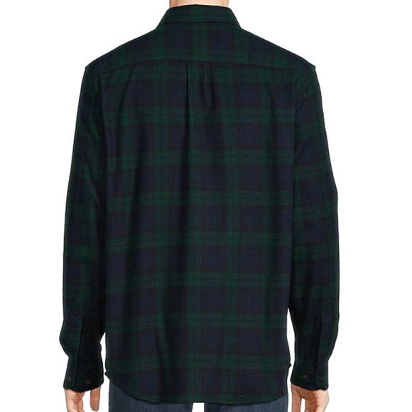 LL Bean Scotch Plaid Flannel Shirt - Picture 10 of 12